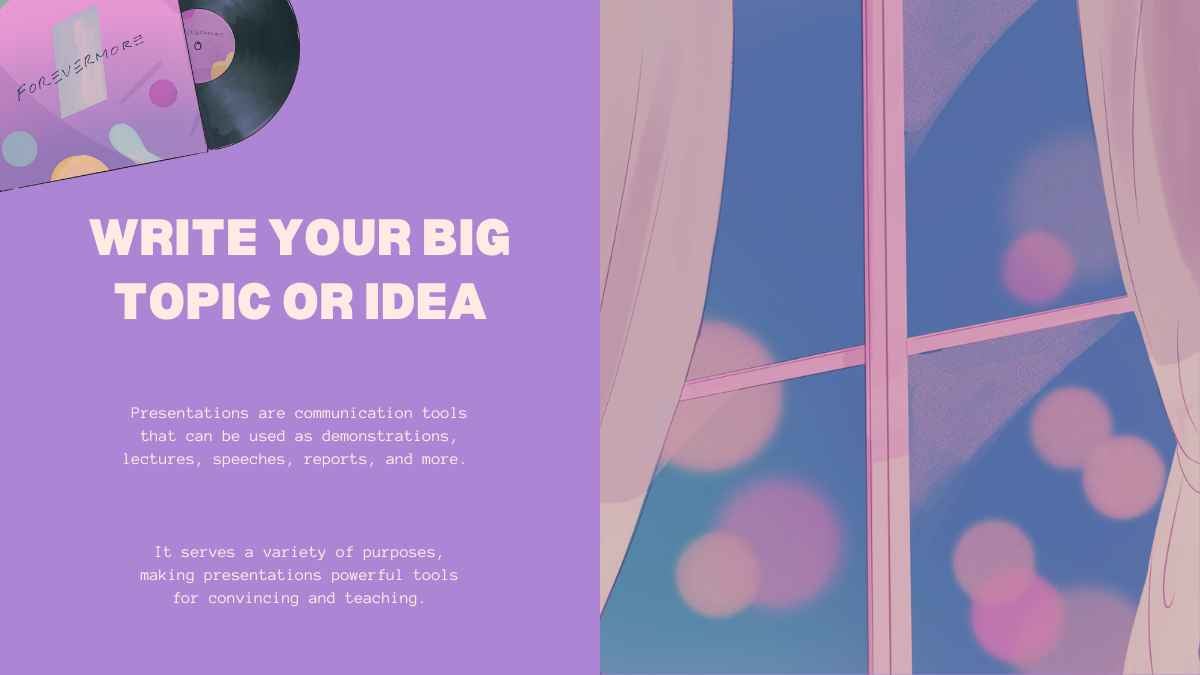 보라색과 파란색 로파이 감성 일러스트레이션 프레젠테이션 - 슬라이드 14