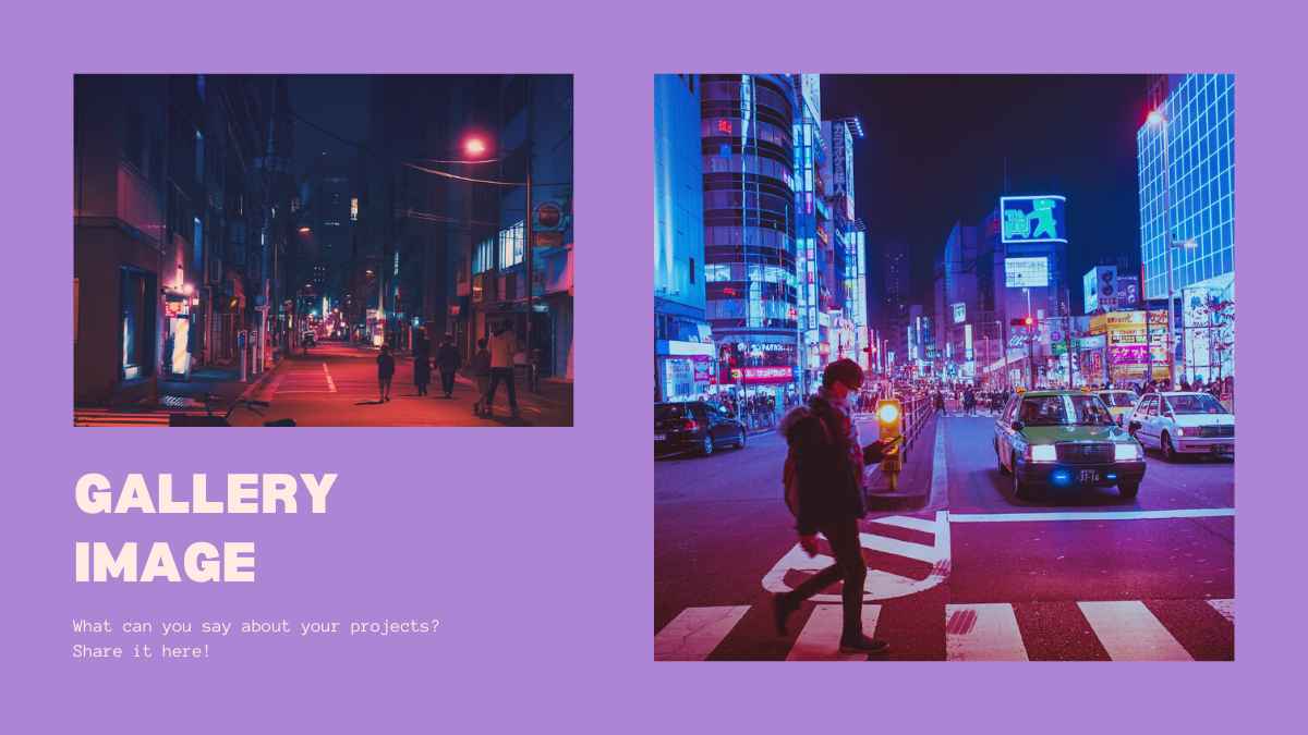 보라색과 파란색 로파이 감성 일러스트레이션 프레젠테이션 - 슬라이드 6