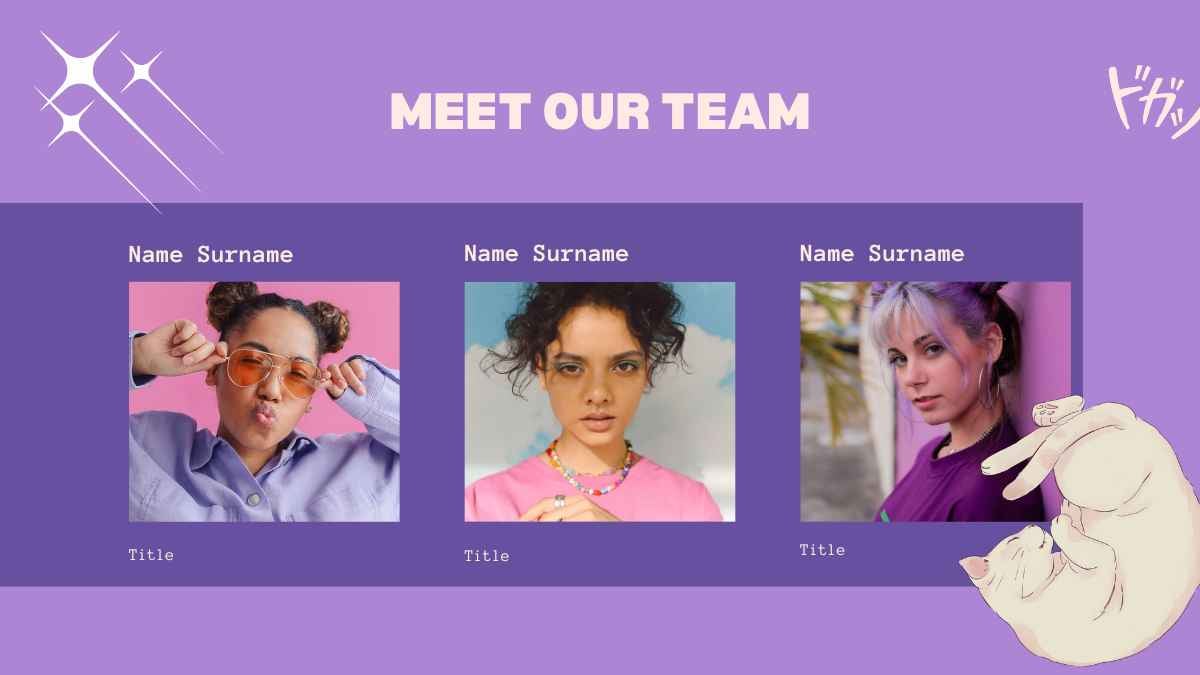 보라색과 파란색 로파이 감성 일러스트레이션 프레젠테이션 - 슬라이드 9