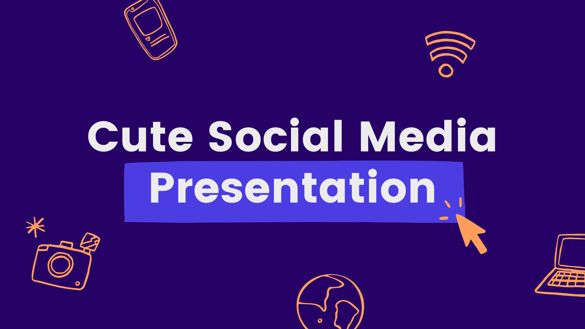 Cute social media. Free PPT & Google Slides Template — SlidesCarnival