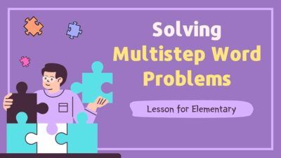 Puzzle Solving Multistep Word Problems Lesson for Elementary