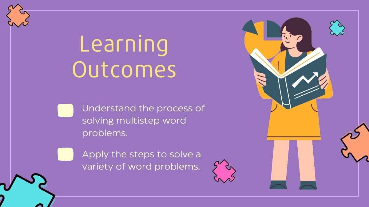 Puzzle Solving Multistep Word Problems Lesson for Elementary - slide 4