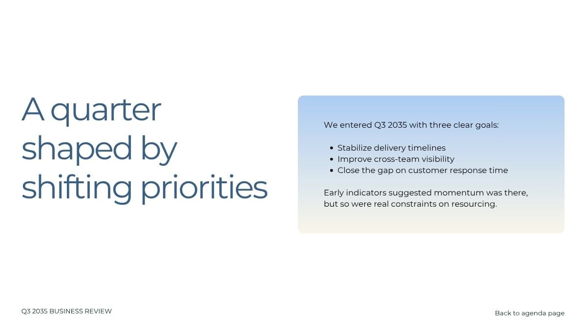 Quarterly Performance Report - slide 4