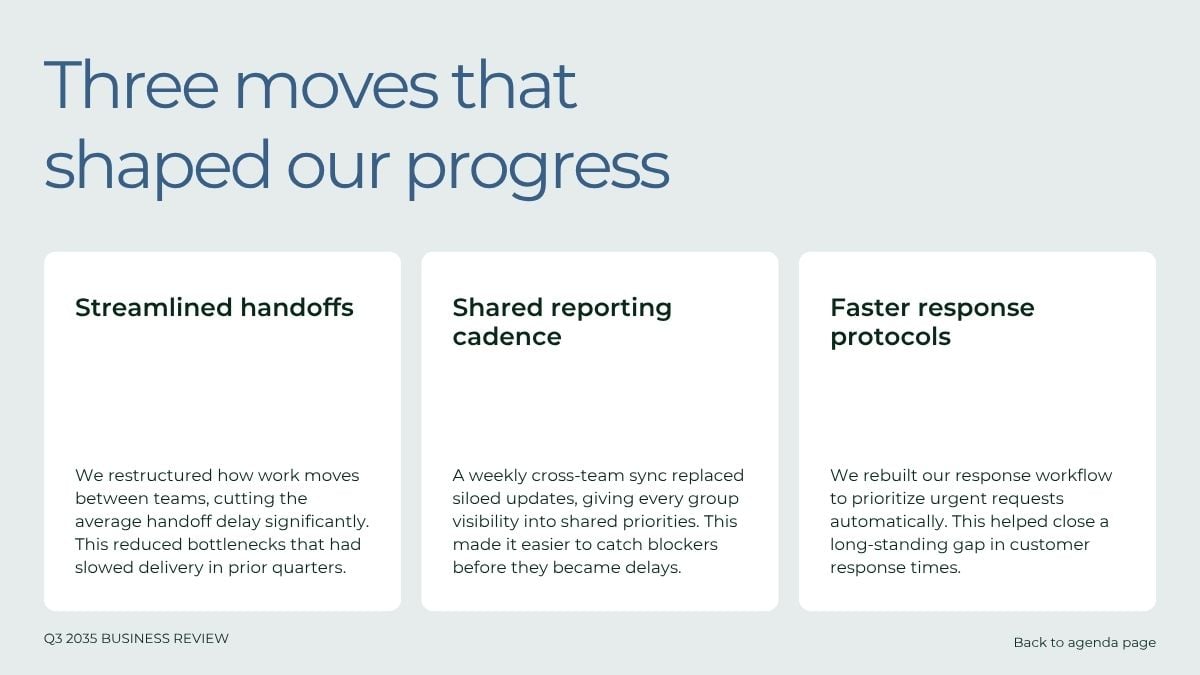 Quarterly Performance Report - slide 6