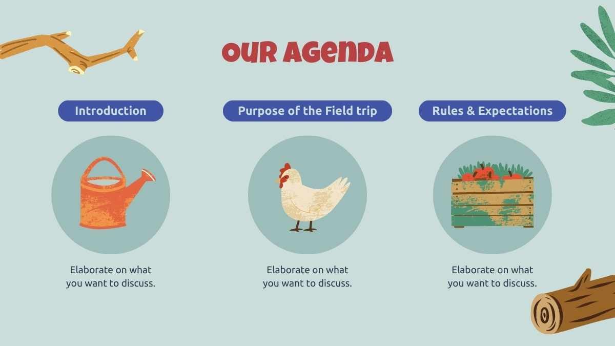 Illustrated Farm Agriculture Field Trip Slides - slide 3