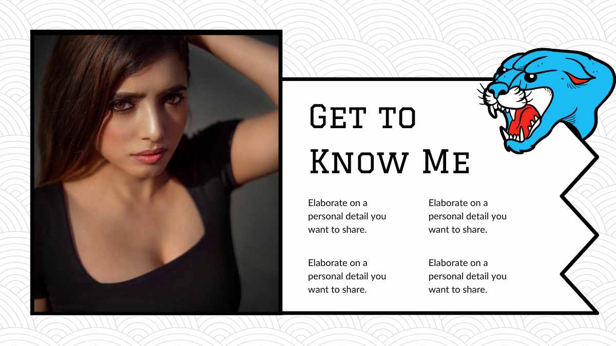 Slide Portofolio Ilustratif Old School Merah - slide 3