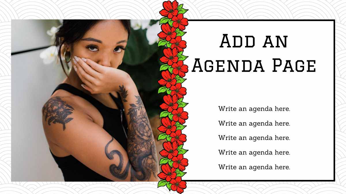 Slide Portofolio Ilustratif Old School Merah - slide 4