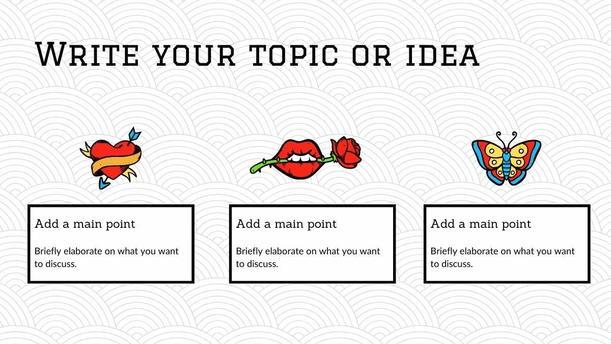 Slide Portofolio Ilustratif Old School Merah - slide 6