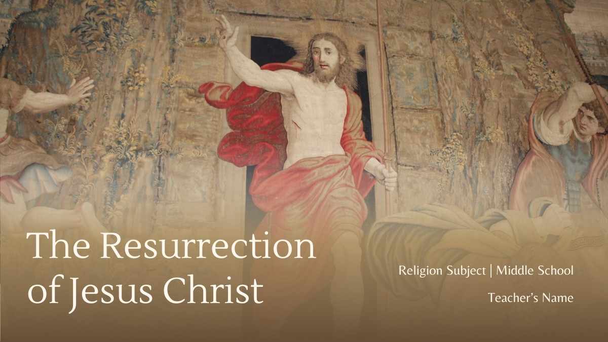 Religion Subject for Middle School: Resurrection of Jesus Christ - slide 1