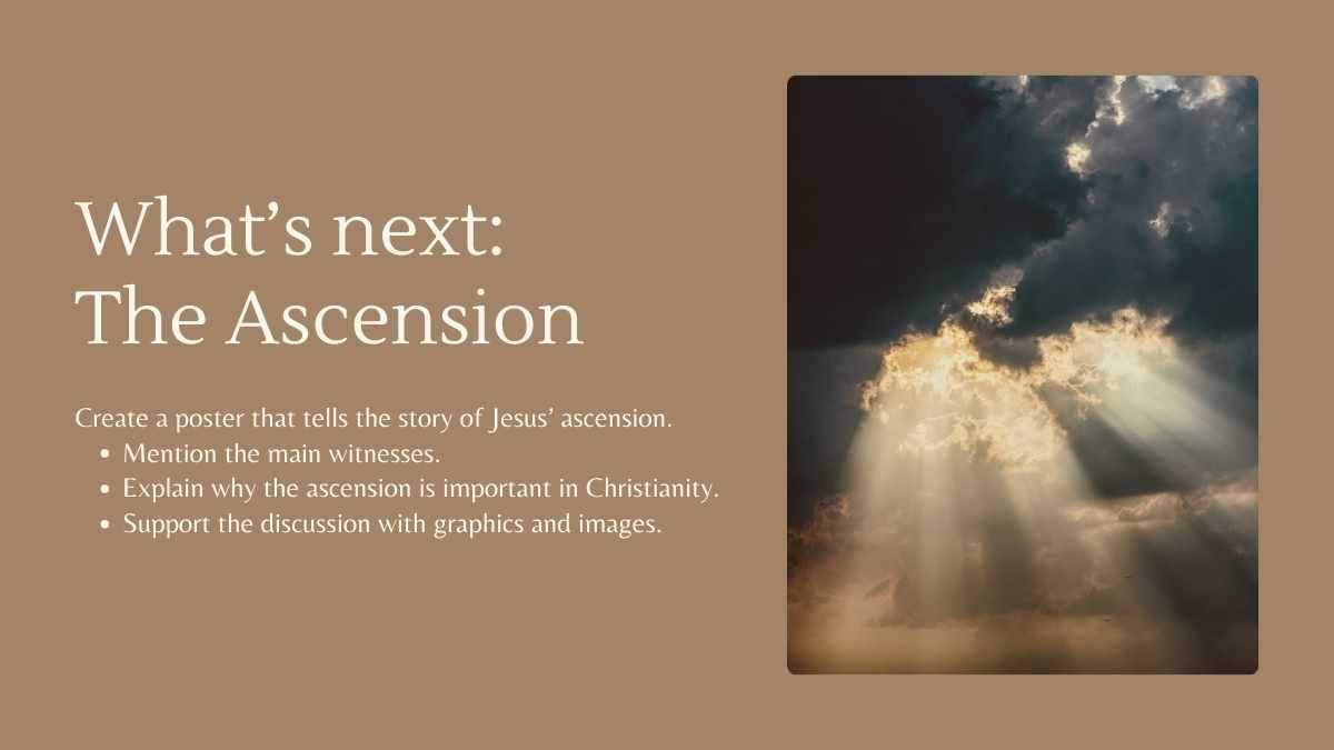 Religion Subject for Middle School: Resurrection of Jesus Christ - slide 13