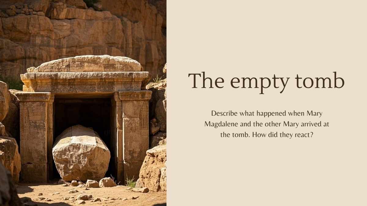 Religion Subject for Middle School: Resurrection of Jesus Christ - slide 6