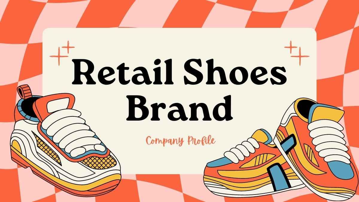 일러스트로 표현된 소매 신발 회사 프로필 - slide 0