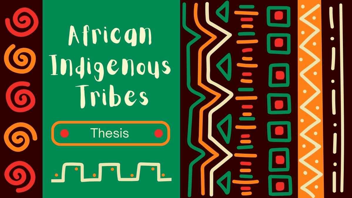 Retro African Indigenous Tribes Thesis - slide 0