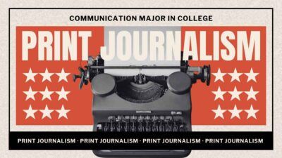 대학을 위한 레트로 커뮤니케이션 전공: 인쇄 저널리즘