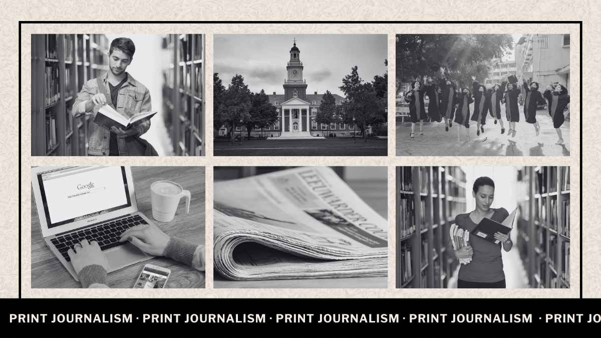 Retro Communications Major for College: Print Journalism Slides - slide 11