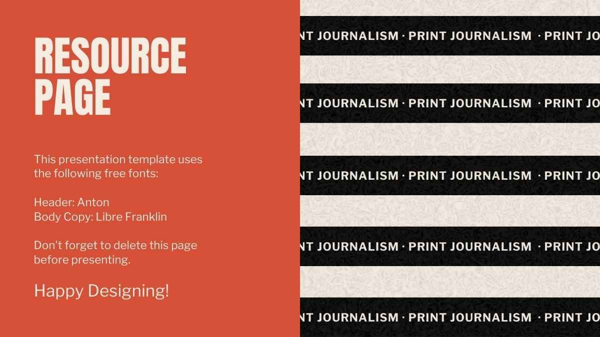 대학을 위한 레트로 커뮤니케이션 전공: 인쇄 저널리즘 - slide 12