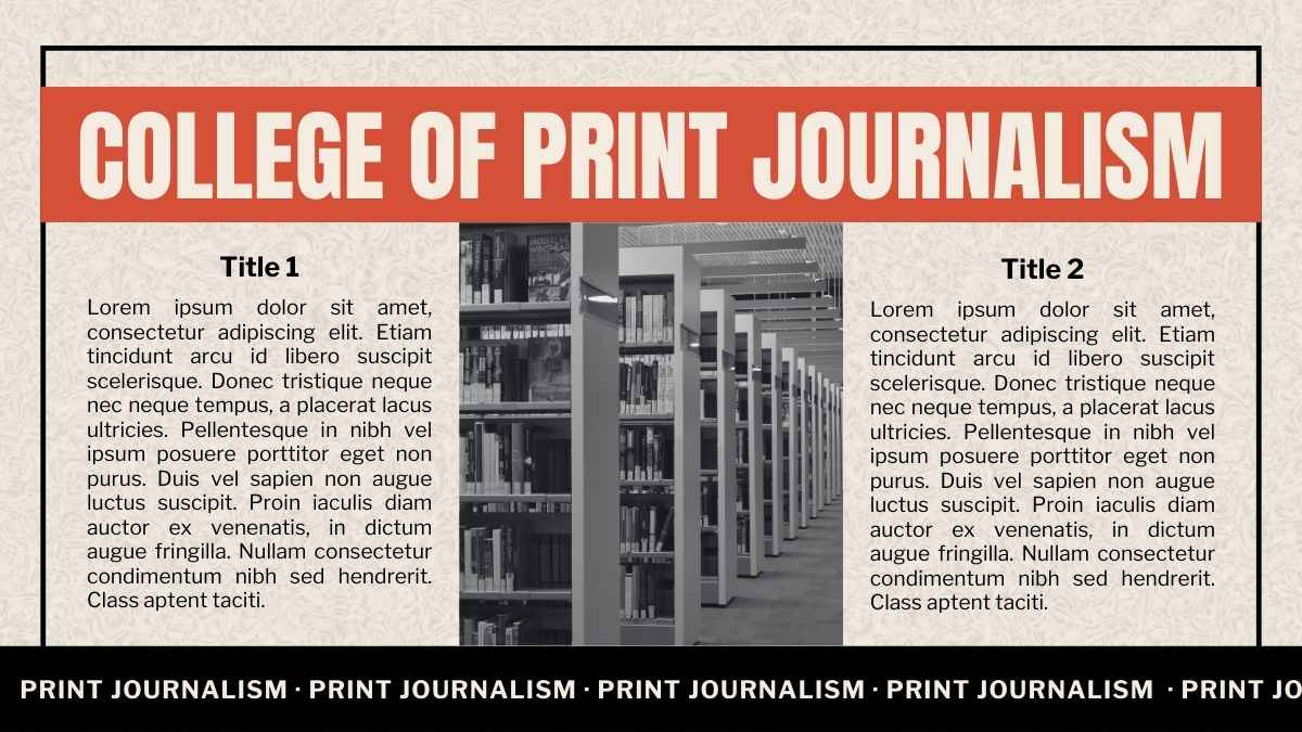 Retro Communications Major for College: Print Journalism Slides - slide 9