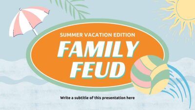 Slides Carnival Google Slides and PowerPoint Template Retro Family Feud Summer Vacation Edition 2