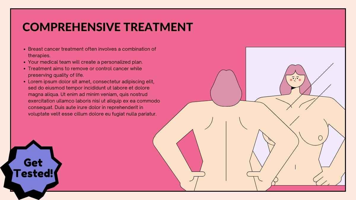 Apresentação ilustrada sobre o câncer de mama - slide 10
