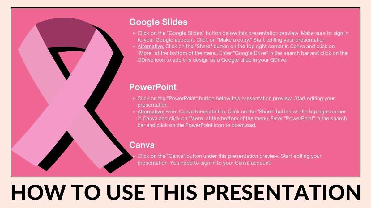 Retro Illustrated Breast Cancer Brochure - slide 1