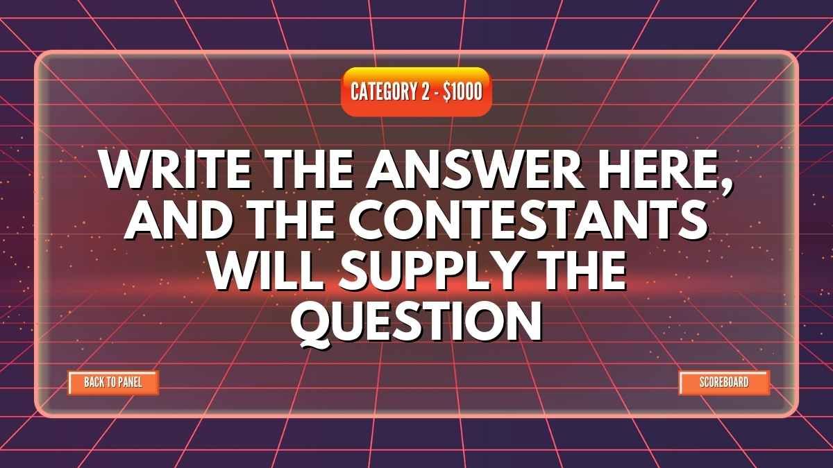 Retro Interactive Jeopardy - slide 12