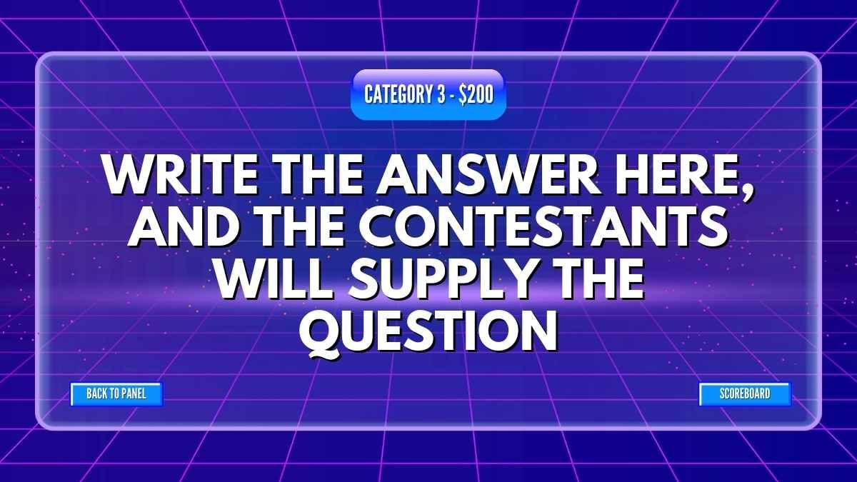 Jeopardy interativo retrô - slide 14