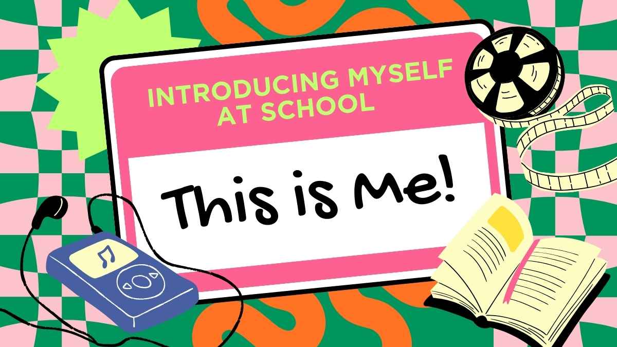 Retro Introducing Myself at School: This is me! Slides - slide 1