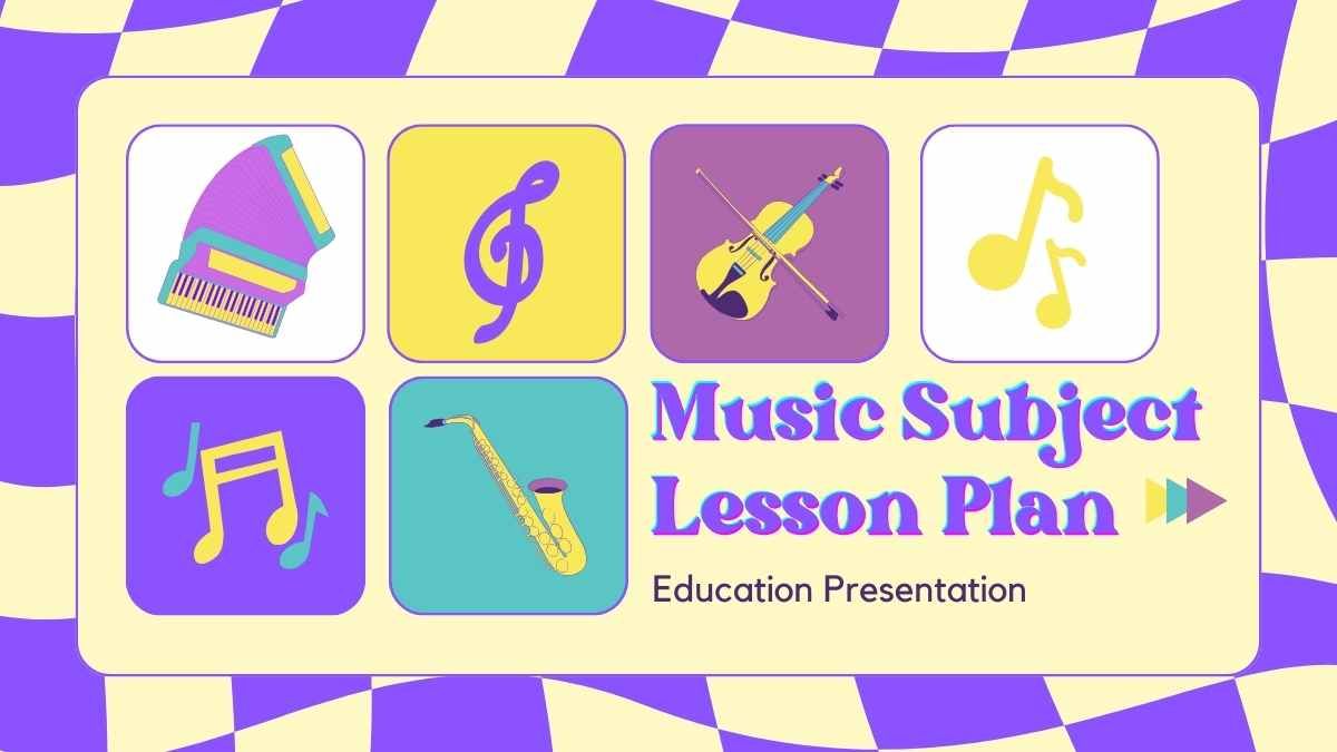 Plano de aula da disciplina de música retrô - slide 0