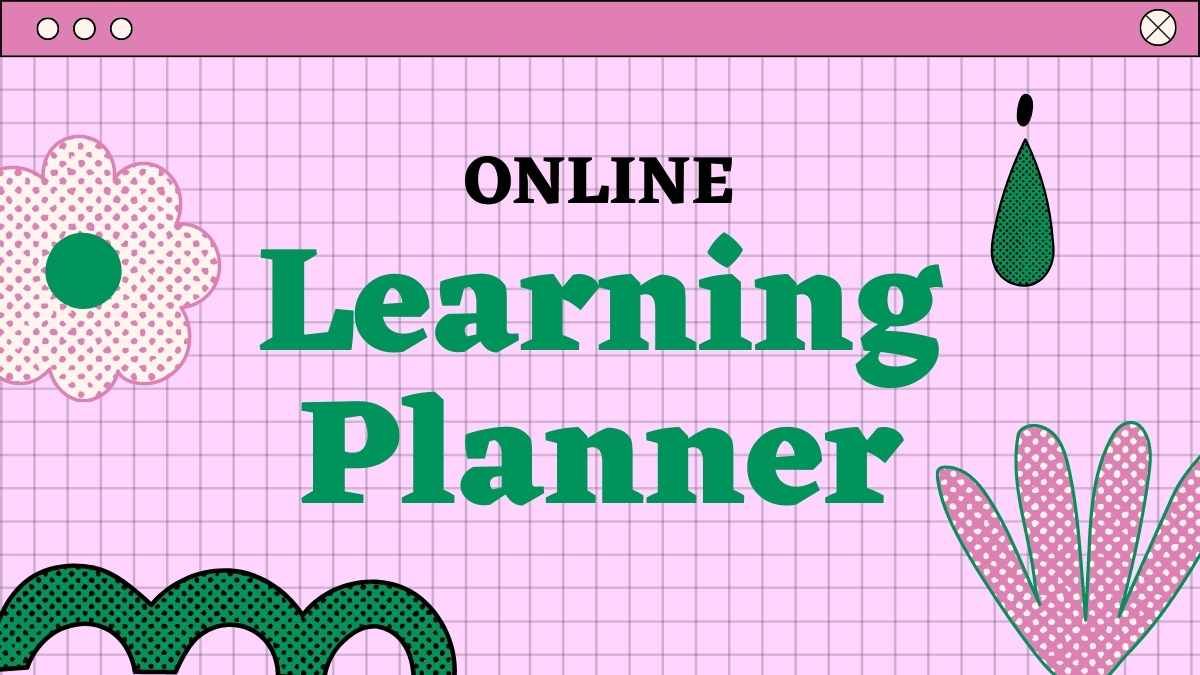 Planeador de aprendizagem em linha retrô - slide 0