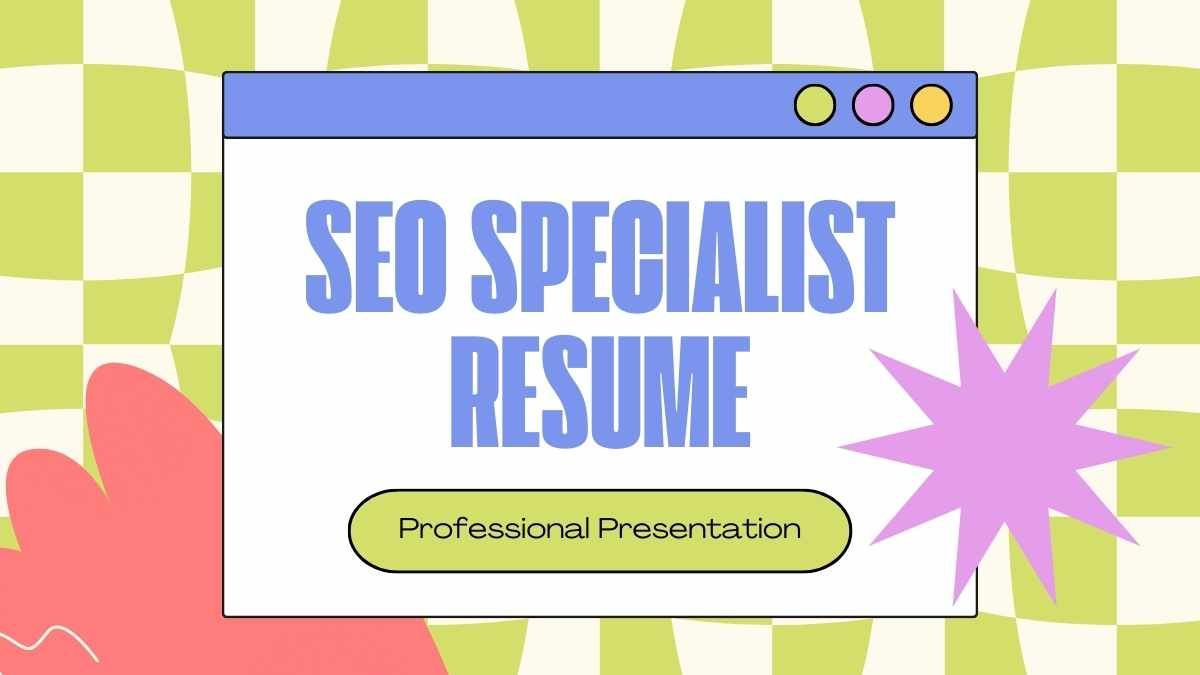 Retro SEO Specialist Resume - slide 0