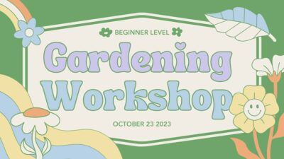 Retro Scrapbook Gardening Workshop