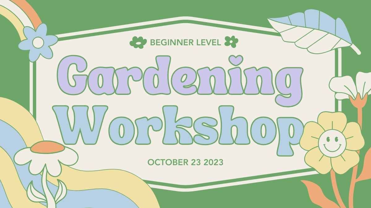 Workshop de jardinagem de scrapbook retrô - slide 0