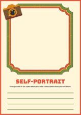 Slides Carnival Google Slides and PowerPoint Template Retro Self Portrait Worksheet 2