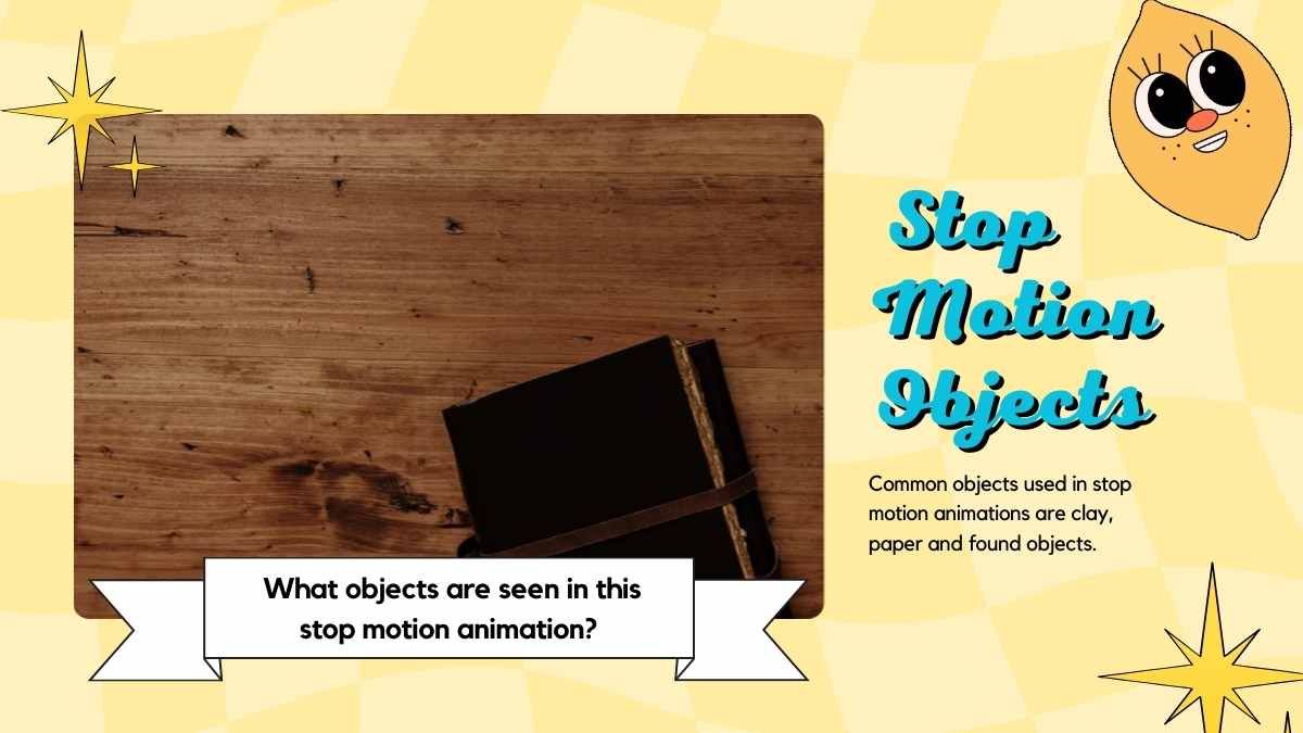 Aula de animação de stop motion retrô - slide 11