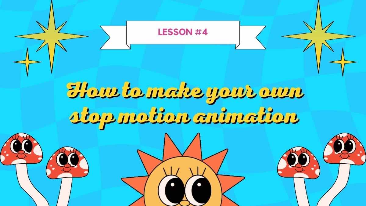 Aula de animação de stop motion retrô - slide 14