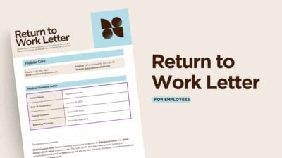 Return To Work Letter From Doctor 1