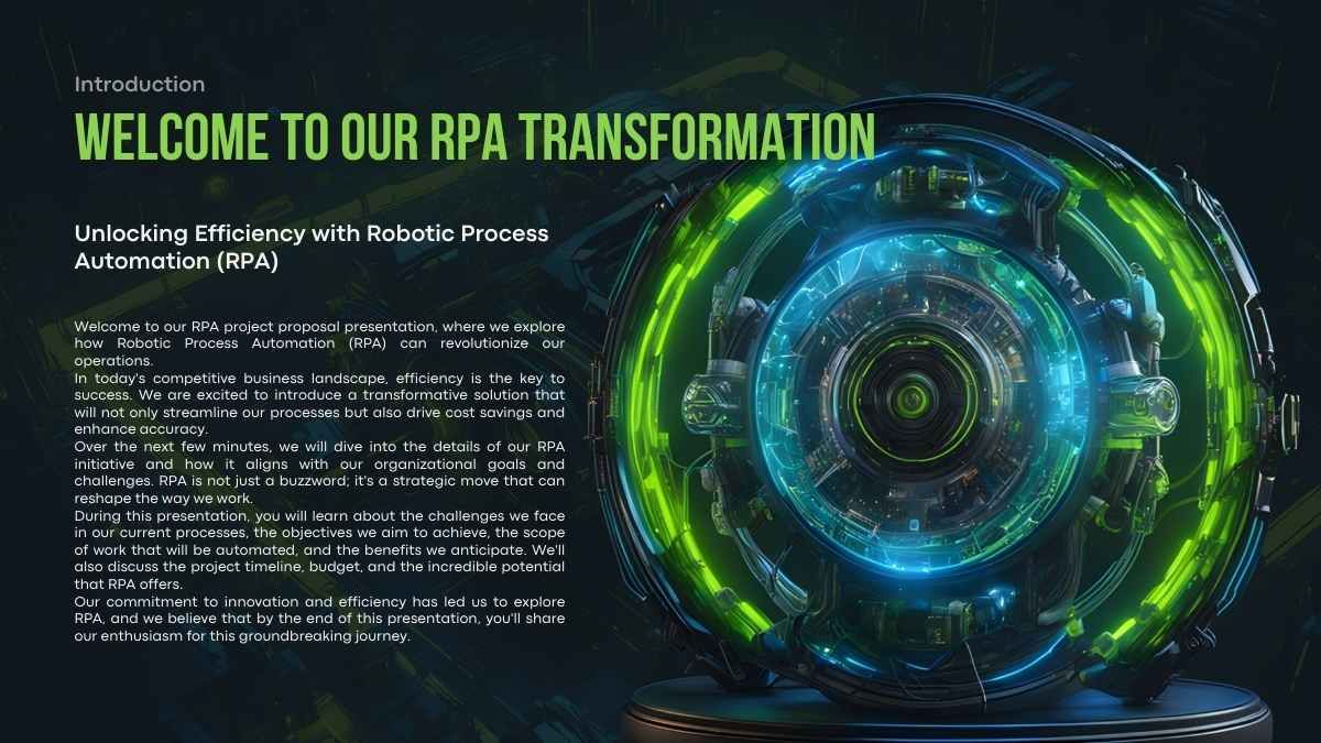 Robotic Process Automation (RPA) Project Proposal - slide 4