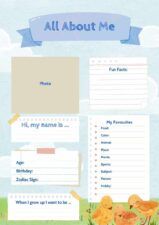 Slides Carnival Google Slides and PowerPoint Template Scrapbook All About Me Worksheet 1