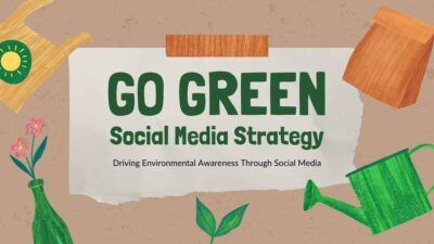 Slides Carnival Google Slides and PowerPoint Template Scrapbook Go Green Social Media Strategy 2