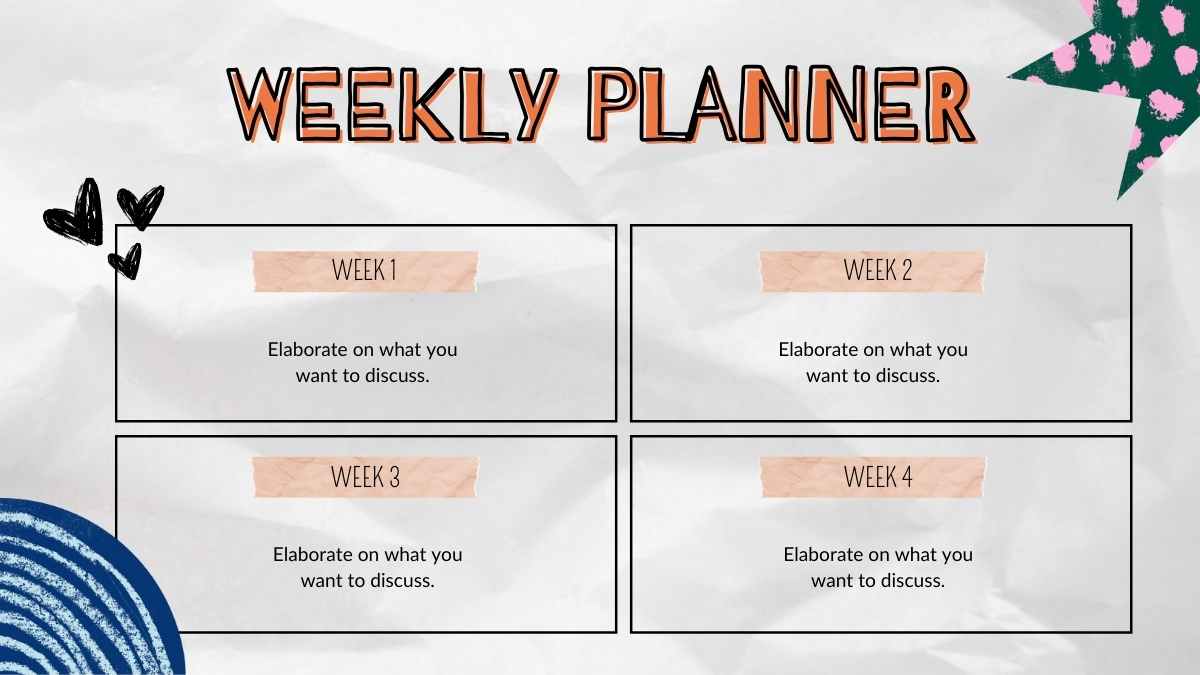 Scrapbook New Resolutions Education Pack Slides - slide 12