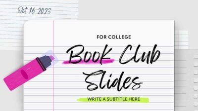 Slides Carnival Google Slides and PowerPoint Template Scrapbook Style Book Club 1