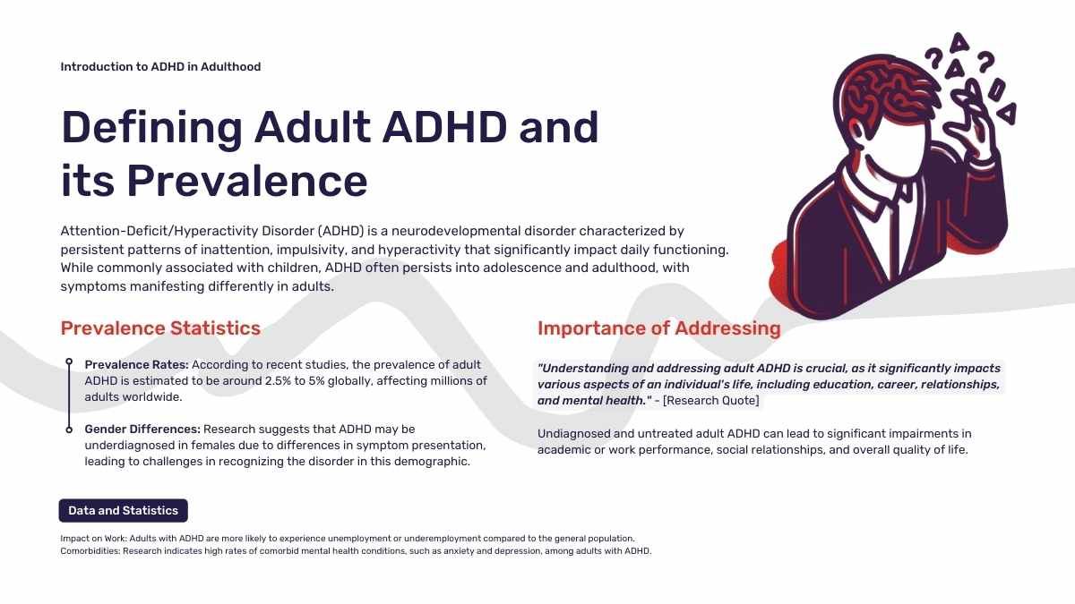 Defensa de una tesis sobre el TDAH en la edad adulta - diapositiva 4