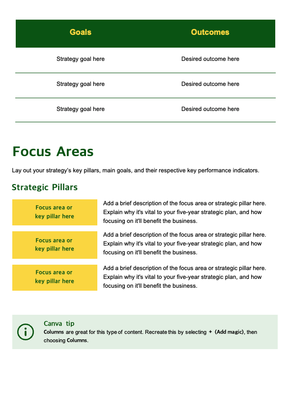 Simple 5-Year Strategic Plan - slide 2