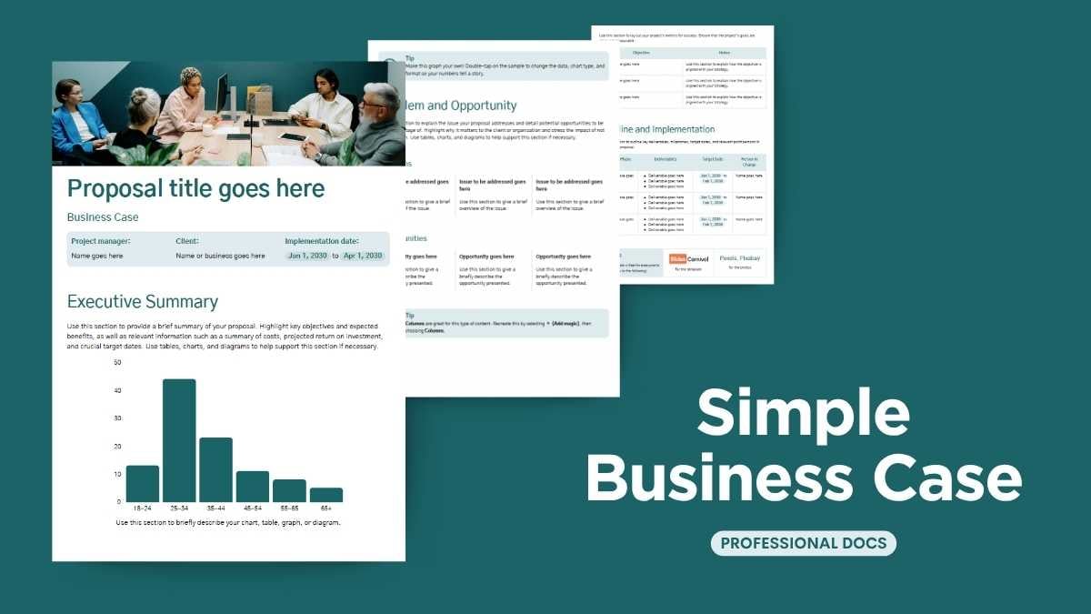 Simple Business Case - slide 1
