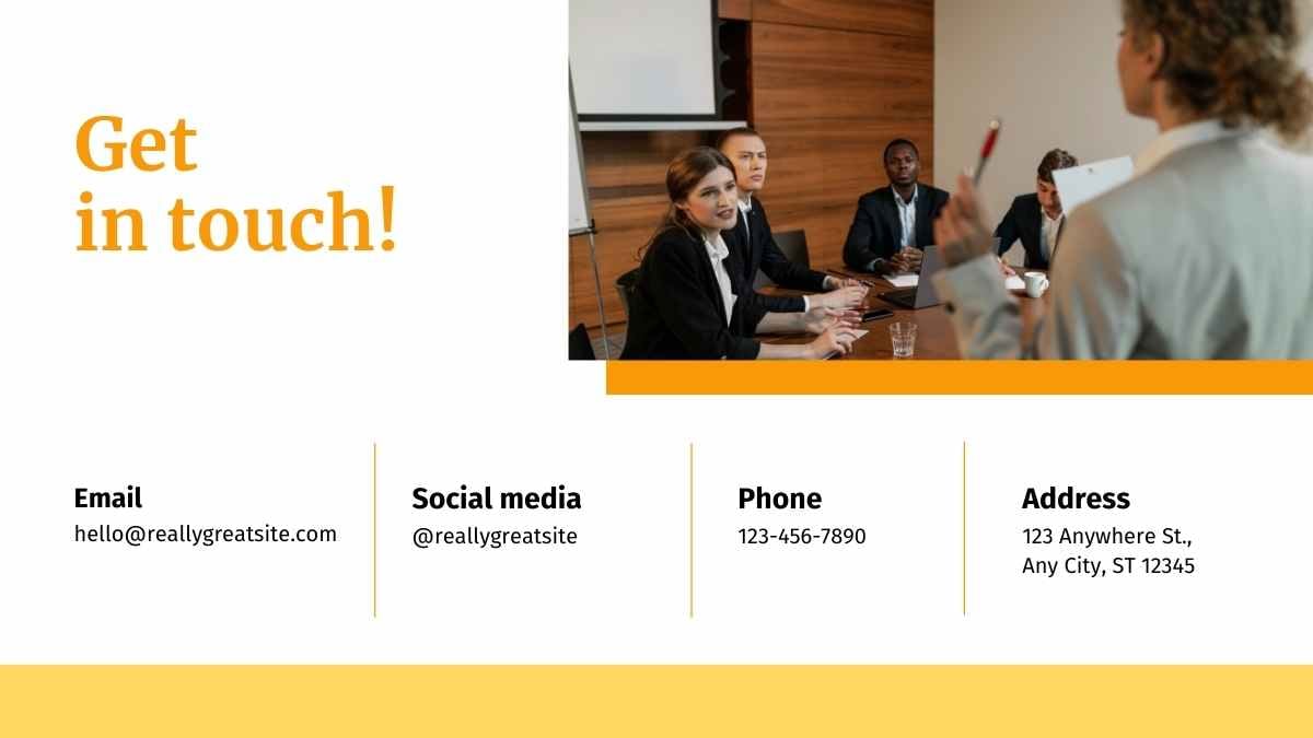 Simple Business Conference Slides - slide 13