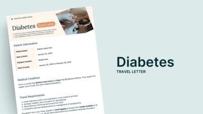 Simple Diabetes Travel Letter 1