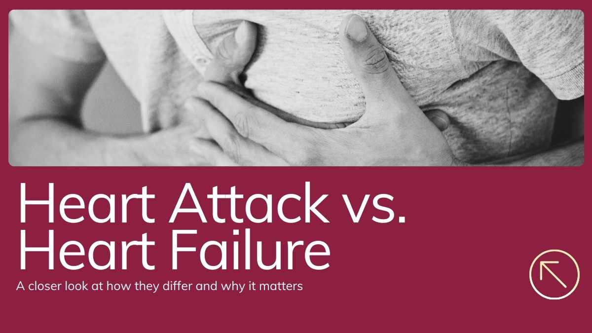 Simple Heart Attack vs Heart Failure Slides - slide 1