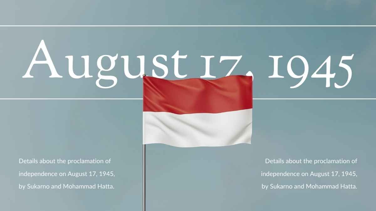 高校生向けシンプルな歴史科目: インドネシア独立記念日 - slide 8