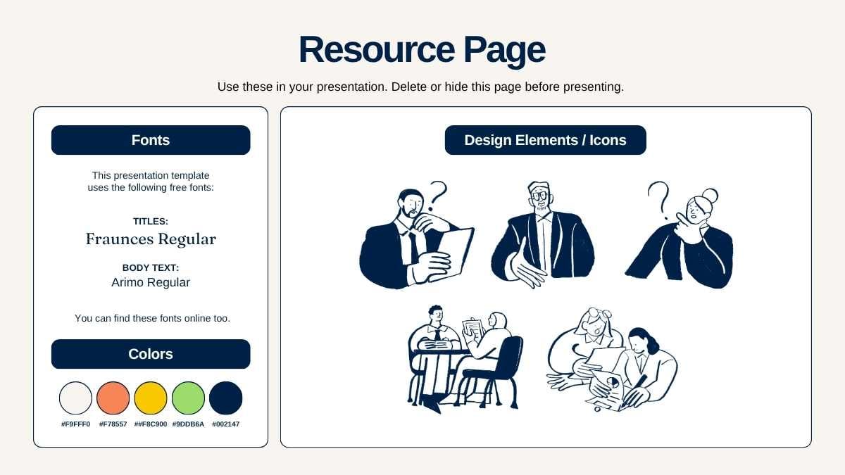 Simple Illustrated College Interview Tips Slides - slide 12