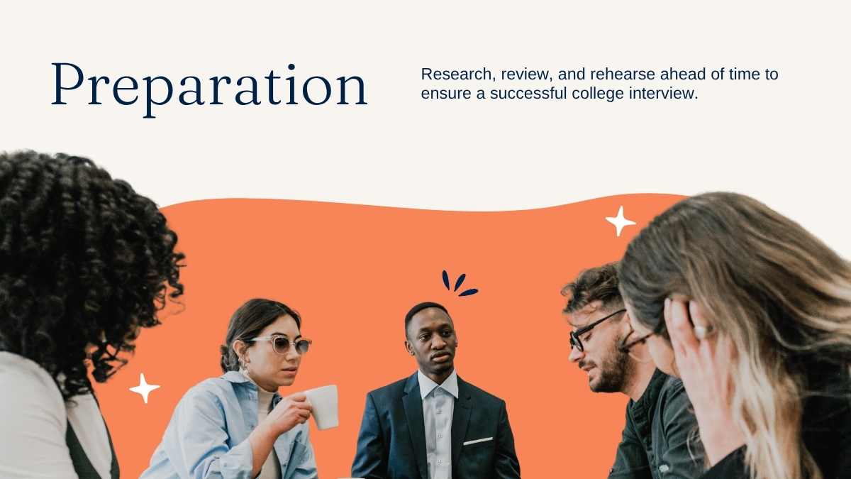 Simple Illustrated College Interview Tips Slides - slide 5